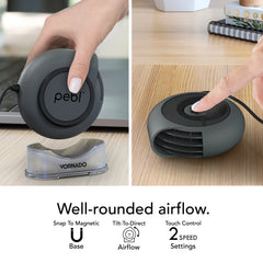PEBL® Portable Desk Fan